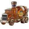 Creative red wine special-shaped sealed bubble whiskey vodka empty liquor bottle cement mixer truck whiskey bottle