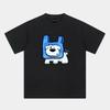 ZAZOMDE Harajuku Kawaii Cartoon Puppy Print Tshirt Couple Matching Short Sleeve Breathable Cotton Loose Streetwear Tops Unisexs