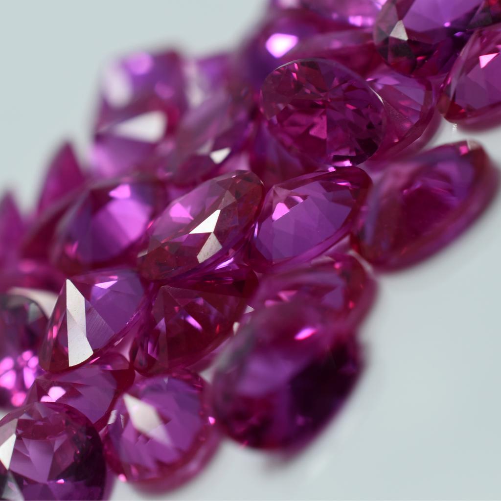 24 Pcs Natural CERTIFIED Untreated Oval Cut Ruby Pink Loose Gemstone 8x6 Mm Z-9650