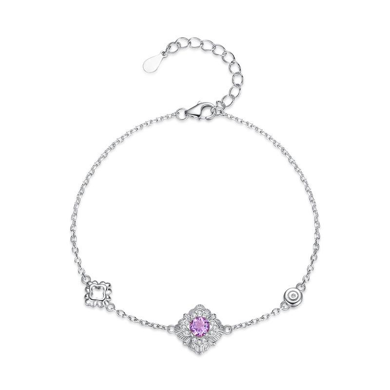 Natural stone jewelry s925 sterling silver bracelet women's retro court carving gold craftsmanship does not fade accessories women's fashion gifts