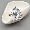New Gold And Silver Color Horse Head Brooches For Men Unisex Vintage Animal Pin Punk Style Suit Accessories High Quality
