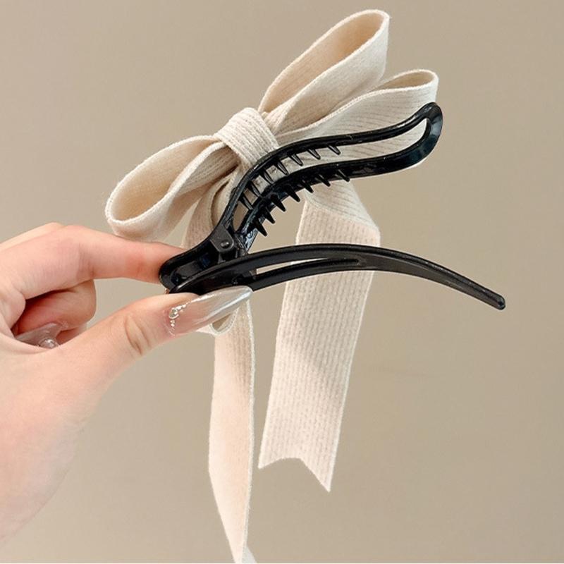Graceful Hair Bows Barrette Hair Clip 2000s Trend Side Clip Fashionable Elegant Sweet Bowknot Photo Props