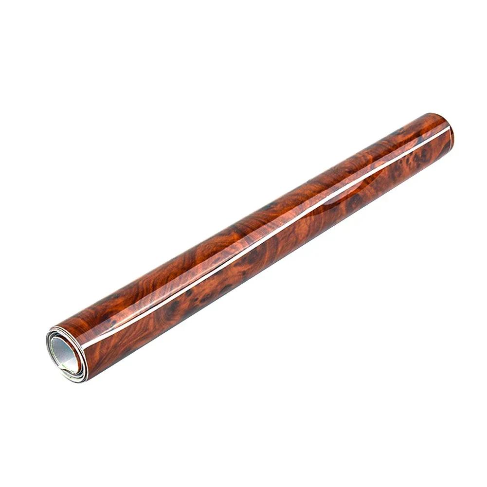High Glossy Sticker Car Internal Adhesive DIY Film Wood Grain Vinyl Decal Car Interior Wood Grain Stickers Interior Decorative