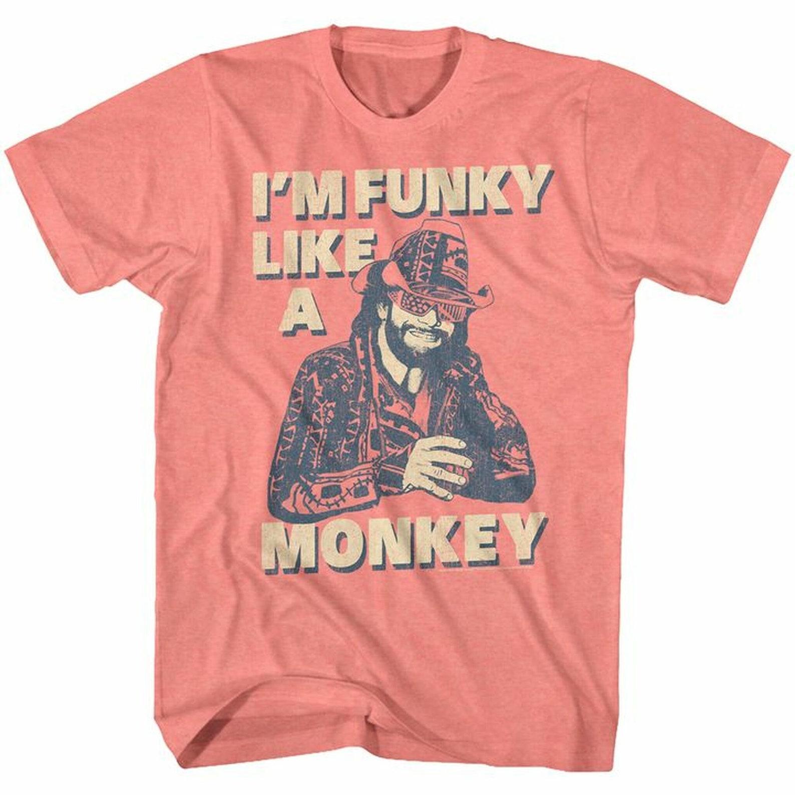 Macho Man Funky Coral Silk Heather T-Shirt S