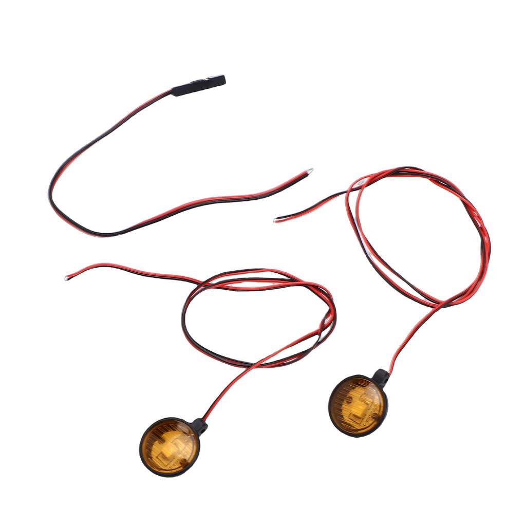 Remote Control Cars Spotlights with   Metal Mounts Round LED RC Car Lights