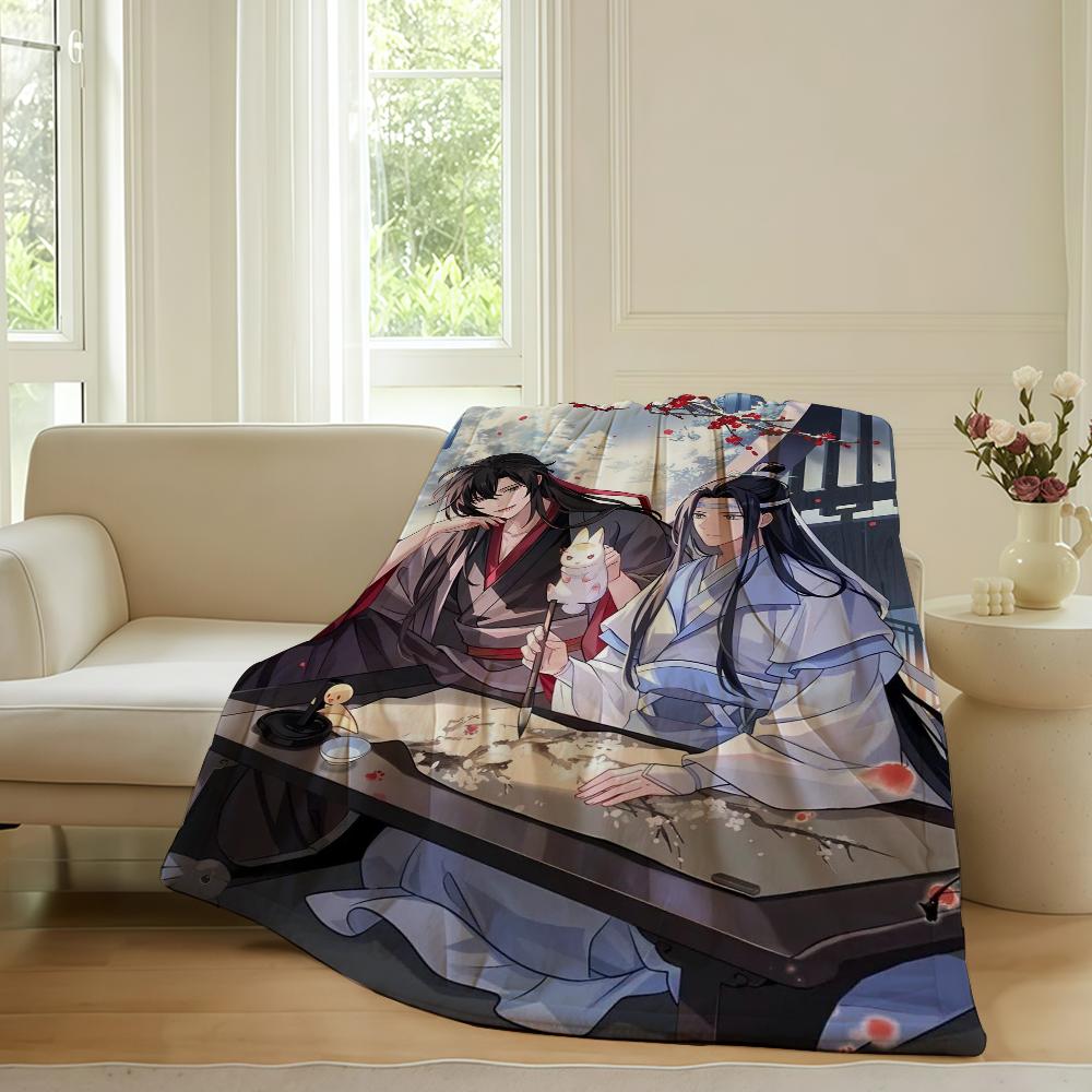 Anime Mo Dao Zu Shi Blanket For Sofa Office Bed Plane Travel Sleep Read Relax Camping Soft And Warm