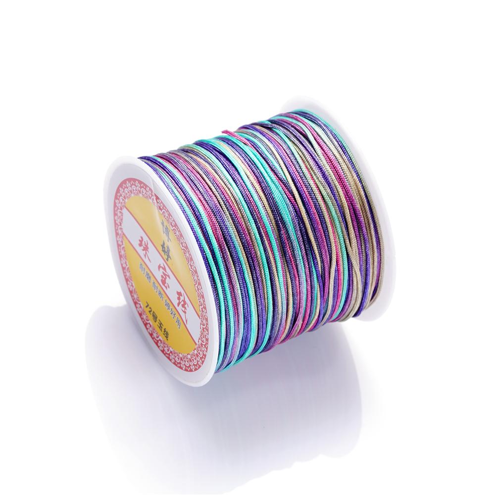30M/Rolle 0,8mm Nylonfaden Schnur Chinesische Knoten Quasten Schnur Armband Geflochtene Schnur für DIY Schmuckherstellung Zubehör Zubehör