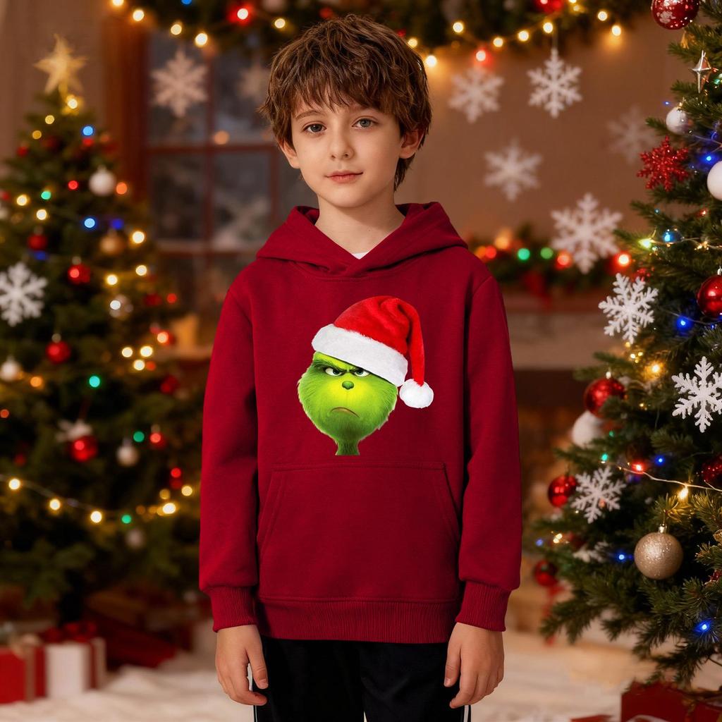 Weihnachts-Sweatshirt Jungen Mädchen Hässliches Weihnachten Weihnachts-Shirt Rundhals Kleinkind Langarm Pullover Outfit Oberteile