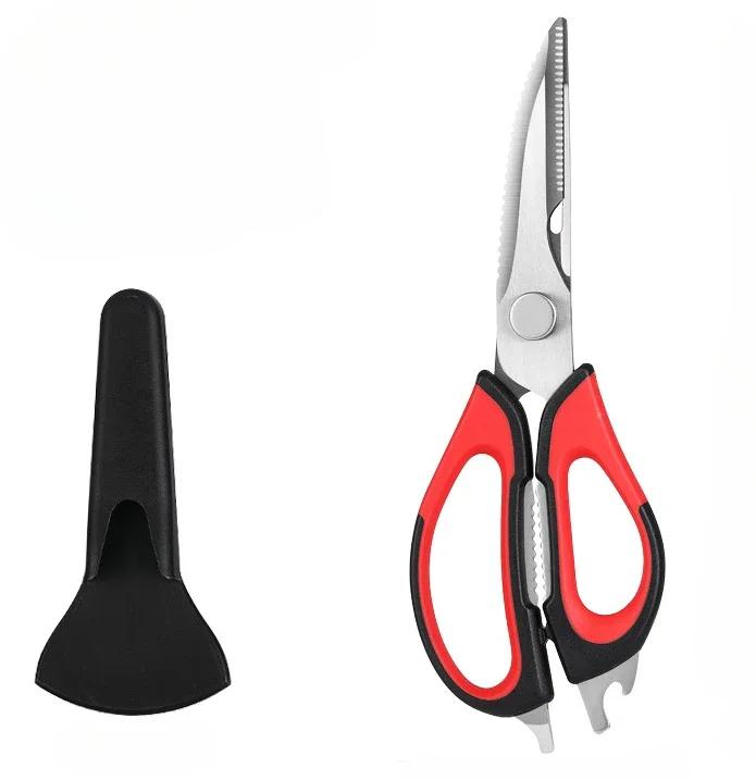 

Кухонные ножницы Сверхпрочные кухонные ножницы с держателем для мяса/овощей/барбекю/травКухонные принадлежности Инструменты для готовки