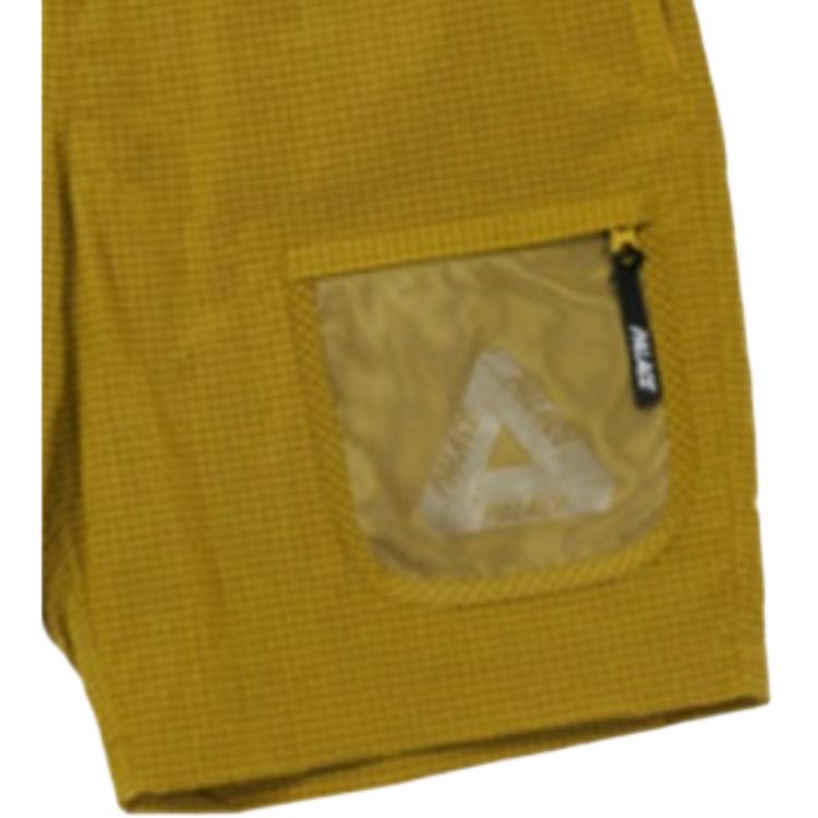 Palace Crispstop Grid Shorts With Elastic Waistband Unisex Shorts Beige PAL-SS22-132