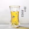 Ge Bei Tang Crane Gold & Silver Double-Layer Glass Tea Cup