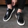 Fashion New Casual Leather Shoes Men Summer Breathable British Style Loafers Men's Business Men's Casual Designer Shoes Big Size 38-46