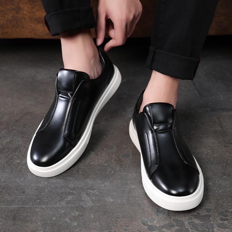 Fashion New Casual Leather Shoes Men Summer Breathable British Style Loafers Men's Business Men's Casual Designer Shoes Big Size 38-46