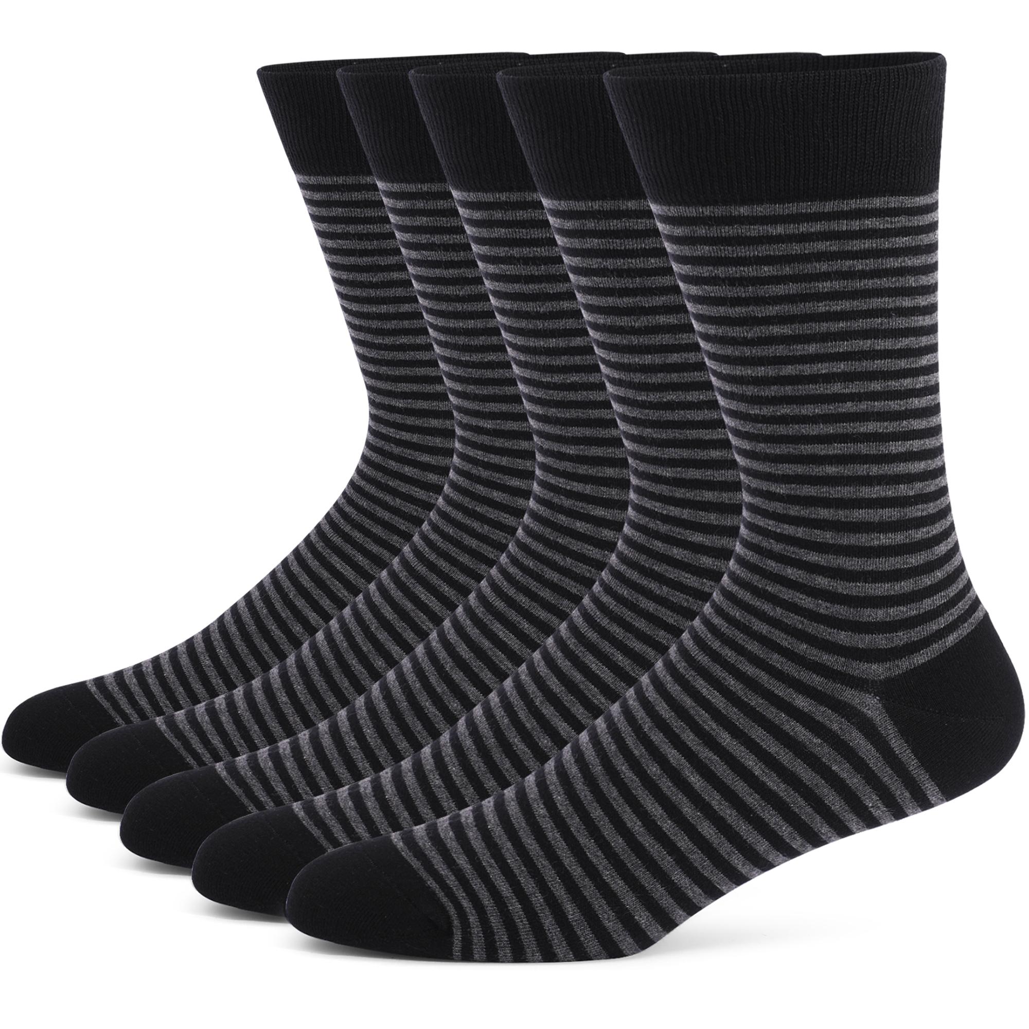 

5-6 пар Новые простые большого размера мужские носки для костюма Высококачественные черные серые полосатые аргайл хлопок повседневные носки размер EU41-48 EU41-48