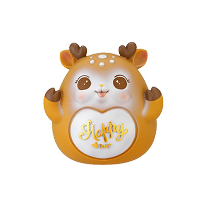 New Deer Cartoon Large Piggy Bank: Net Red Savings Bank for Girls, Kids' Gift