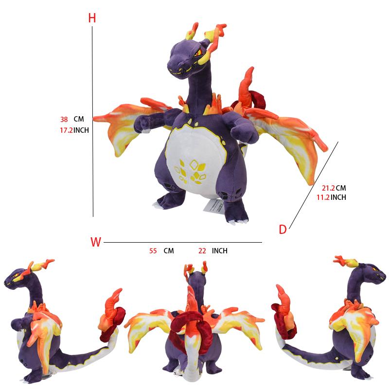 25 Styles Plush Toys Shiny Dragonair Rayquaza Gyarados Charizard Charmander Lycanroc Vulpix Lucario Stuffed Peluche Doll