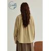 Women's Pure Cotton Lapel Casual Shirt