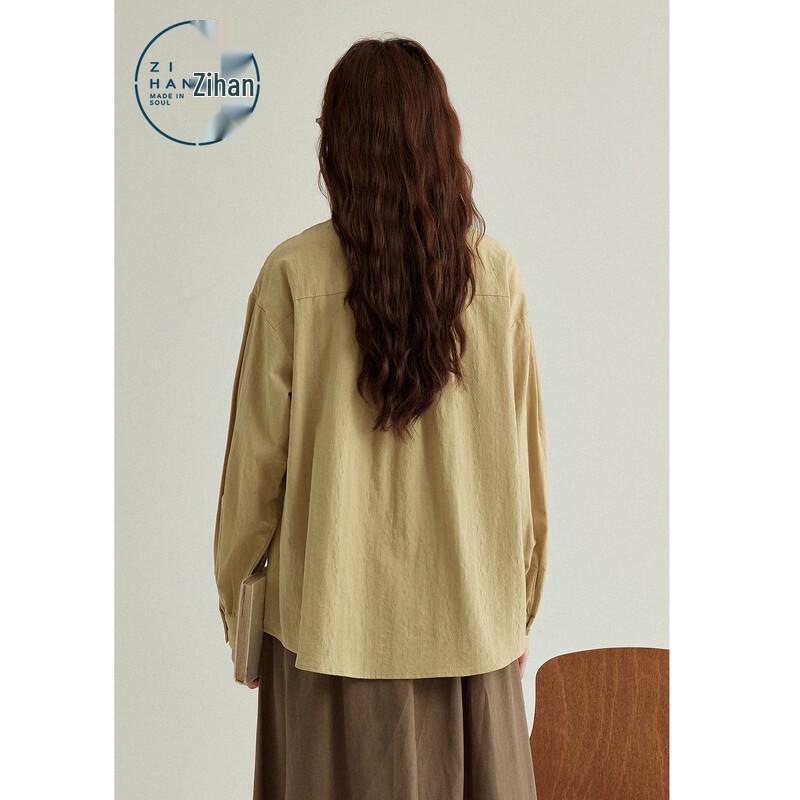 Women's Pure Cotton Lapel Casual Shirt