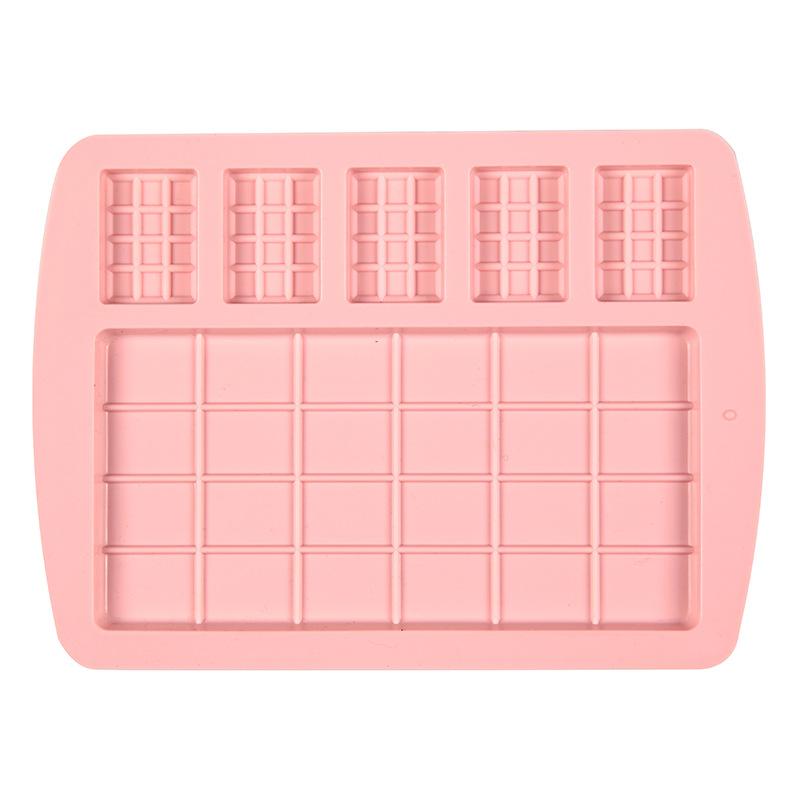 12 Even Chocolate Mold Silicone Mold Fondant Waffles Molds Diy Candy Bar Mould Cake Decoration Tools Kitchen Baking Accessories