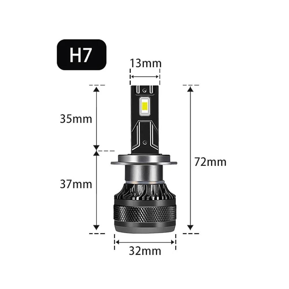 H4 H7 H1 H8 H11 HB4 9005 9006 Car LED Headlight 12V 6000K 200W LED Lights 50000LM Auto LED Lamp Turbo Fog Light Bulbs Waterproof