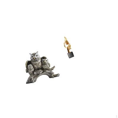 Modern Owl Sculpture Figurine Abstract Statue Tabletop Ornament for Living Room Office Cabinet