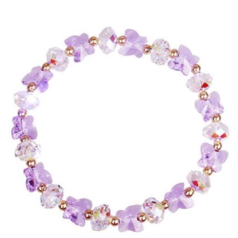 Fashion Butterfly Charm Crystal Stretch Beaded Bracelets Elastic Rope Women Temperament Bracelet&Bangles Charms Bohemian Jewelry
