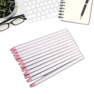 12Pcs Sewing Tailor Pencils No Sharpening White Fabric Marker Pencils for Leather Fabric Making Tailor Sewing Pencil