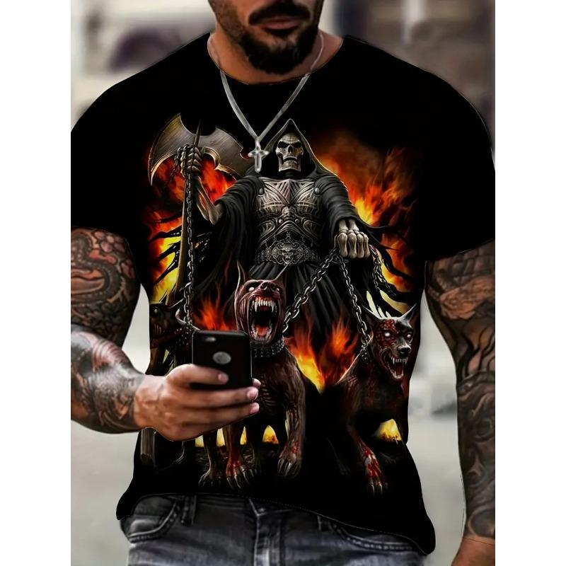 Vintage T-Shirt For Men 3D Samurai Print Short Sleeve Tops Fashion Street Japanese Style T Shirt Oversized Tee Shirt Men Clothes