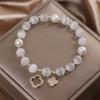 1PC Elastic Cat's Eye Stone Bracelet Pearl  Elastic Bracelets  Jewelry Charm Gift  Zircon Bracelet for Women