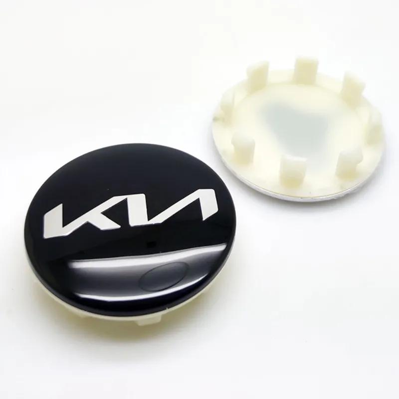 4Pcs 58mm Car Wheel Center Hub Caps Emblem Decorative Cover For KIA EV9 EV6 Stinger Niro K5 K9 Sorento Ceed Sportage Forte RIO