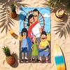 Bob'S Burgers (19) Theme Beach Towel Sand Resistant Soft And Comfortable Suitable For The Pool Camping Yoga And Diving A Travel