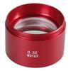 0.5X/0.7X Microscope Camera Lens Aluminium Alloy Auxiliary Barlow Objective Lens Industrial Microscope Barlow Glass Lens