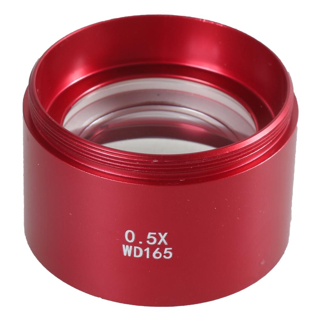 0.5X/0.7X Microscope Camera Lens Aluminium Alloy Auxiliary Barlow Objective Lens Industrial Microscope Barlow Glass Lens