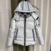 Mens Cotton Puffer Jacket With Patch Badge Hooded Loose Fit Streetwear Outdoor Winter Coat
