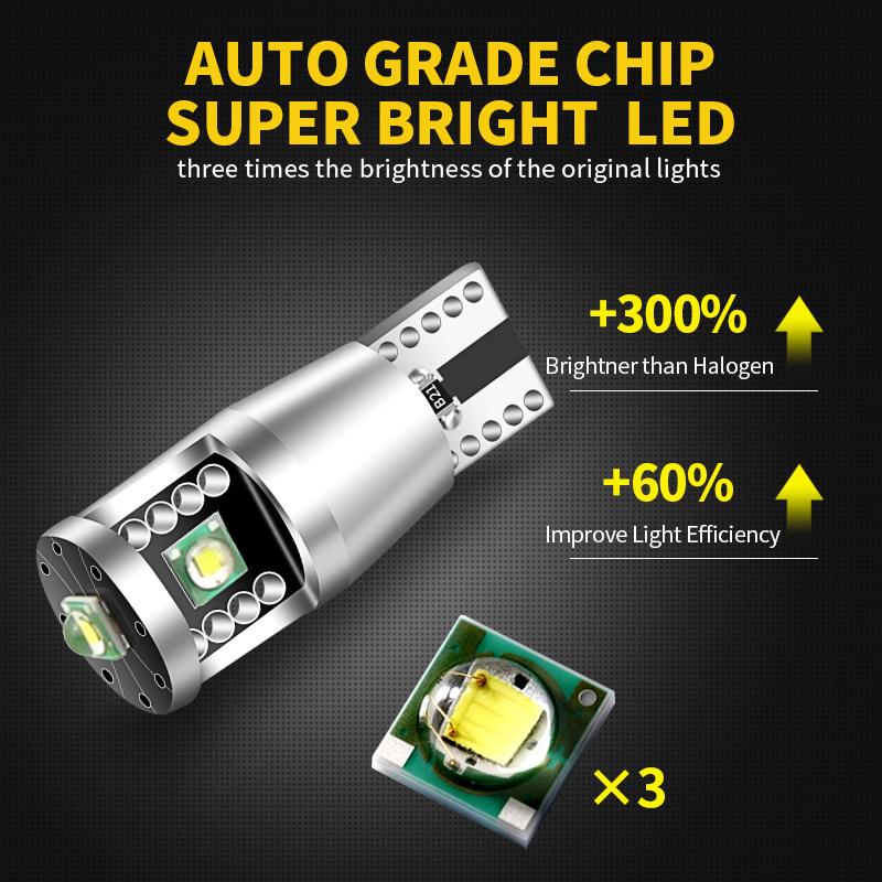 2x For Mercedes Benz GL-Class X164 X166 W163 W164 W166 W251 V251 R129 R230 LED Clearance Light Bulb Parking Lamp W5W T10 CanbusMarker Lights Bulbs 7