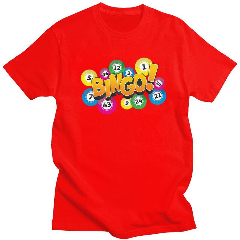 

Custom Cool Hot Game Bingo T Shirt Men Short Sleeve 100 Cotton Tshirt Leisure Tee Tops Fashion Tshirts S