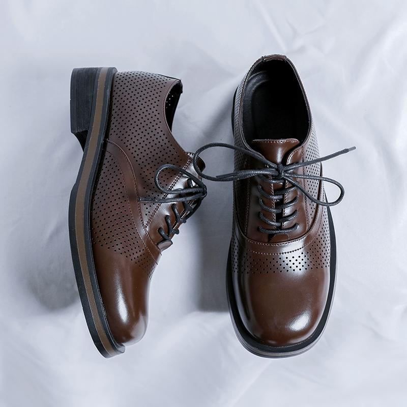 

Fashion Leather Shoes For Man Genuine Leather Big Size Shoes High Quality Designer Formal Shoes Casual Shoes Fashion Business 38