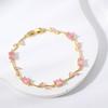14 Colors Elegant Branch Bangles Gold Silver Color Crystal Sparkling Leaf Bracelets  Jewelry Gift