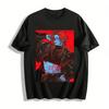 Trendy Red-haired Boy Print T-shirt Unisex Street Style Loose Casual Crew Neck Top Pure Cotton T-shirt