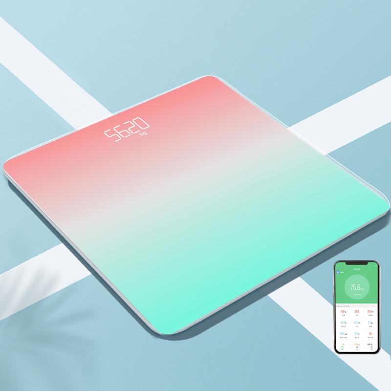 Bluetooth Rechargeable Smart Body Scale for Women - High-Precision, Connects to Phone