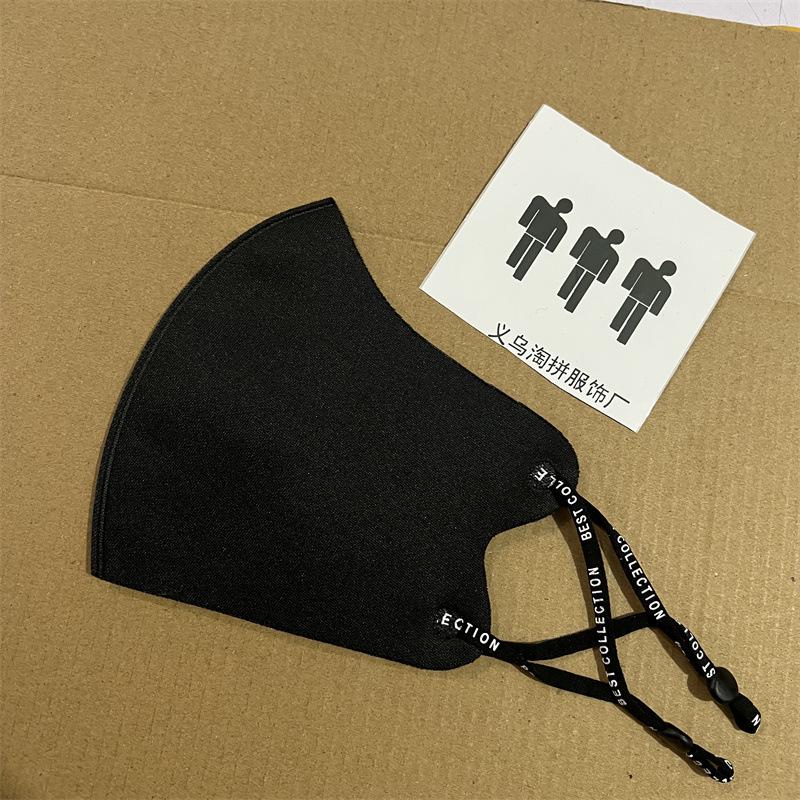 Cute Bear Heart Bowknot Mask - Warm 3D Veil for Autumn/Winter Season