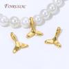 5/10 Stück 18K Gold Plated Fischschwanz Anhänger Für Schmuck, Messing Anhänger Für Halsketten Herstellung Zubehör