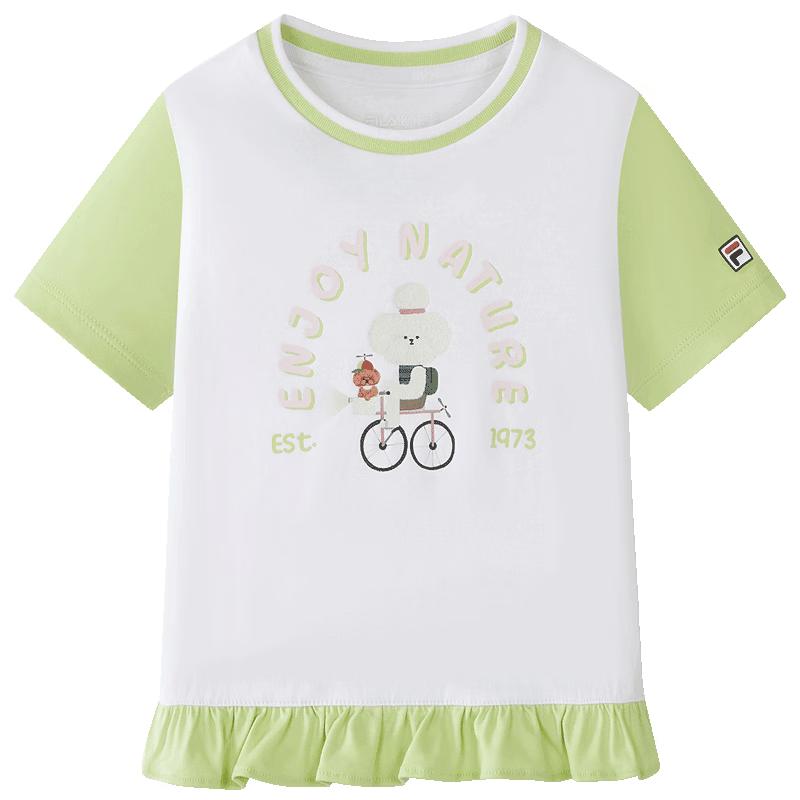 FILA Girls  Cotton Short Sleeve T-Shirt 120
