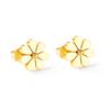 Earrings Small Daisy Stud Earrings Niche Design Temperament Flower Earrings Stainless Steel Plated 14K Gold Jewelry Women