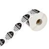 3.8cm Black and White "Warning" Adhesive Labels for Gift Decoration and Business Sealing
