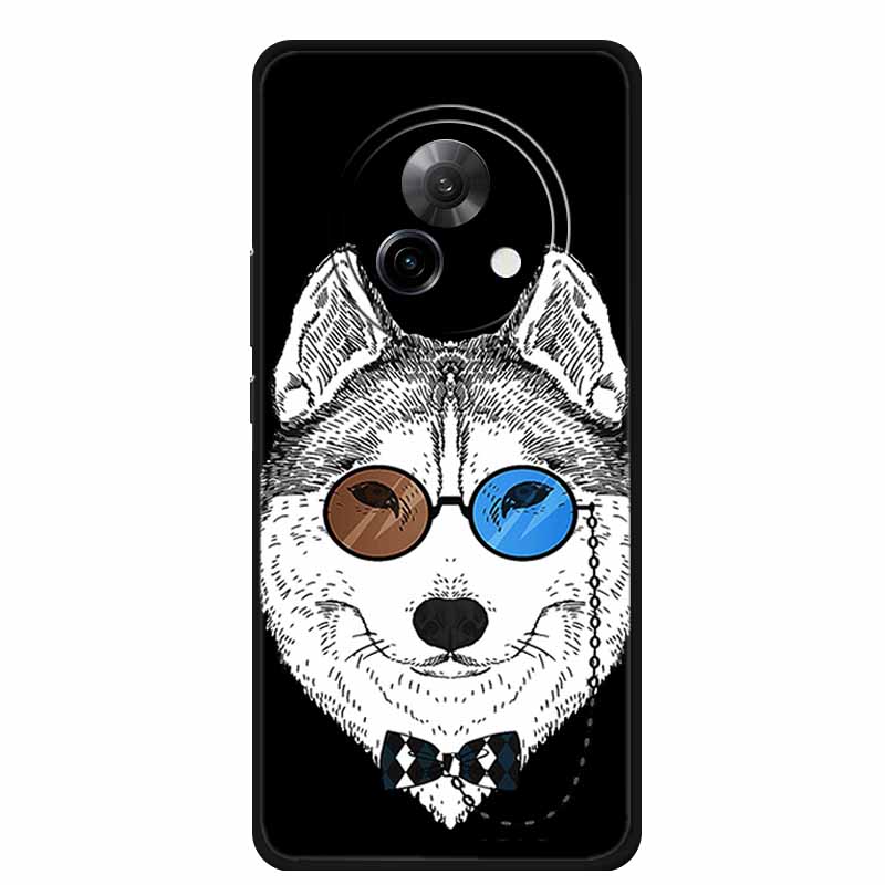 Black Silicone Case For Meizu Lucky 08 Case Luxury Protective Soft Phone Back Cover For Meizu Lucky 08 Case 6.78" Cartoon Shell