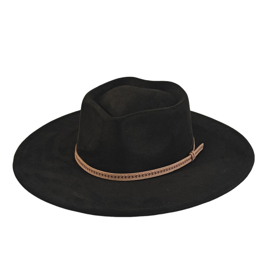 Cappello Top Cuore Colorato Suede Vegano Cappello Fedora a Tesa Larga 9 cm Cappello Jazz in Feltro Autunnale per Uomo e Donna Cappello Classico Chapeau Sombrero