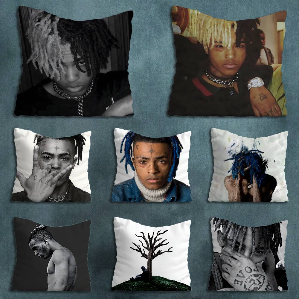 Rap XXxxtentacion Singer Various Sizes Square Pillow Case For Car Home Bedchamber Decor Birthday Gift