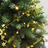 New Year Christmas Tree Xmas Christmas Decoration Rattan Garland Hanging Ornaments Star Pine Tinsel