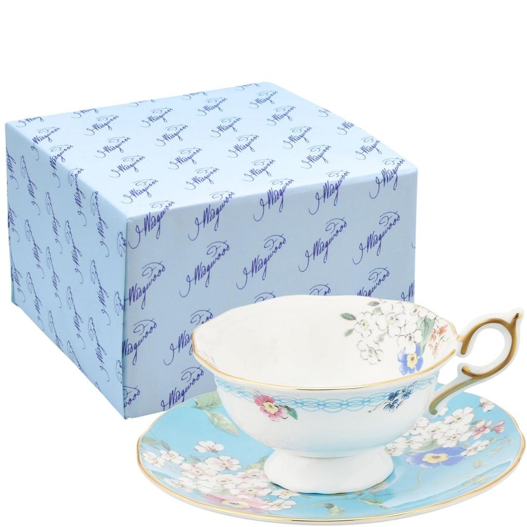 Official Gift Wanderlust Apple Blossom Tea Cup Saucer 180ml Tableware Christmas Present Wedding Gift Housewarming Gift aW40024024 Regular Import